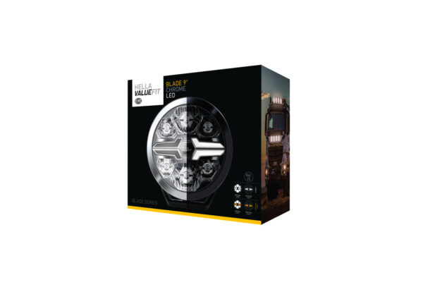 LED-Spotlight - Blade Chrome 9" - 12/24V - white/yellow (amber) - 1700lm (image 2)