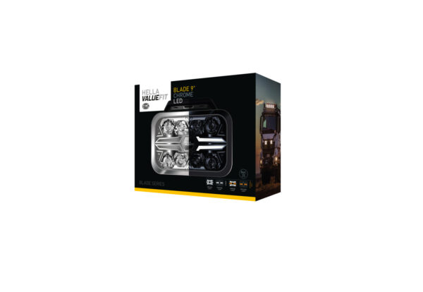 LED-Spotlight - Blade Chrome RE 9" - 12/24V - white/yellow (amber) - 2600lm (image 2)