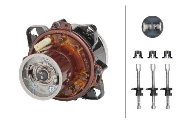 Halogen/Asymmetric/DE-Insert, headlight - 90mm Essential - 12V - Image 5