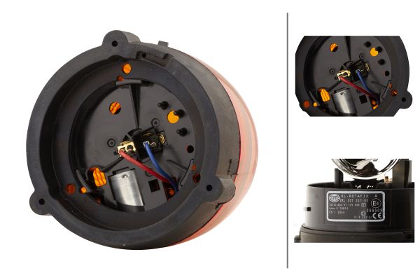 Halogen-Rotating Beacon - KL Rotafix - 12V - yellow (amber) - Image 7