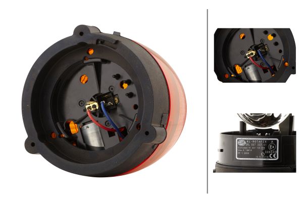 Halogen-Rotating Beacon - KL Rotafix - 24V - yellow (amber) - Image 7