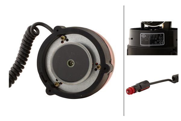 Halogen-Rotating Beacon - KL Rotafix - 12V - yellow (amber) - Image 7