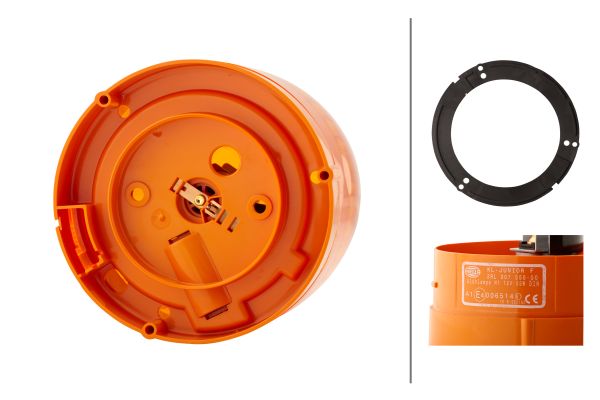 Halogen-Rotating Beacon - KL Junior - 12V - yellow (amber) - Image 7