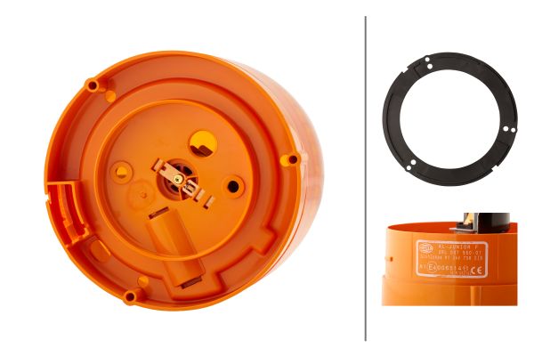 Halogen-Rotating Beacon - KL Junior - 24V - yellow (amber) - Image 8