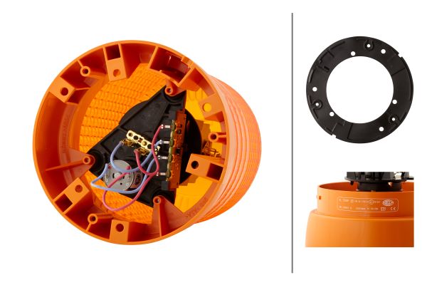 Halogen-Rotating Beacon - KL 7000 - 12V - yellow (amber) - Image 6