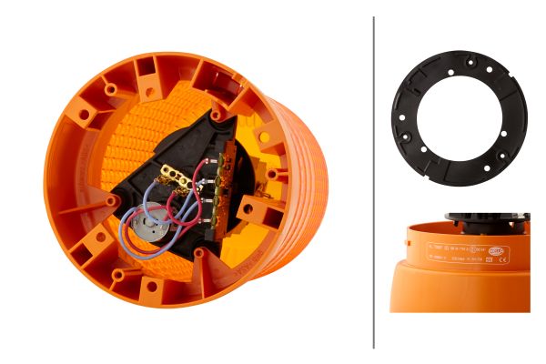 Halogen-Rotating Beacon - KL 7000 - 24V - yellow (amber) - Image 8