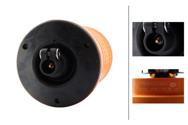 Halogen-Rotating Beacon - KL 7000 - 24V - yellow (amber) - Image 8