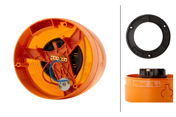 Halogen-Rotating Beacon - KL JuniorPlus - 24V - yellow (amber) - Image 7