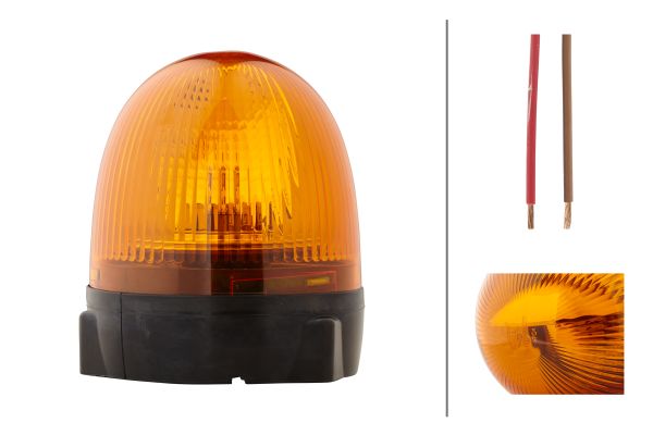 Halogen-Rotating Beacon - Rota Compact - 12V - yellow (amber) - Image 6