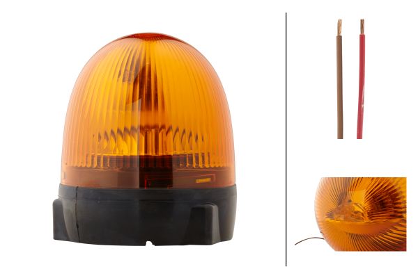 Halogen-Rotating Beacon - Rota Compact - 24V - yellow (amber) - Image 5