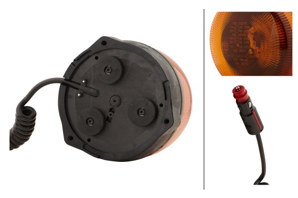 LED-Rotating Beacon - RotaLED - 12/24V - yellow (amber) - Image 6