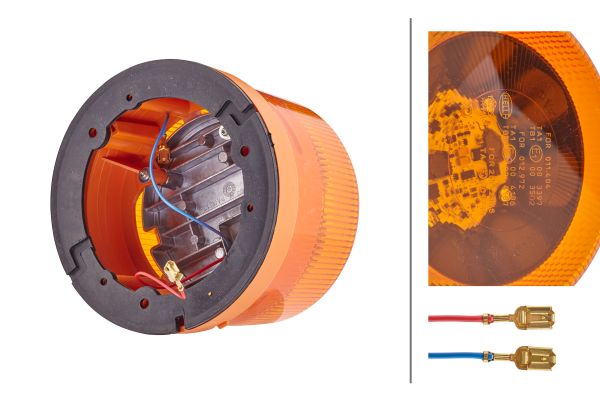 LED-Rotating Beacon - KL 7000 - 12/24V - yellow (amber) - Image 5