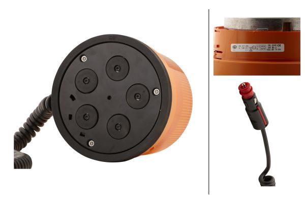 LED-Rotating Beacon - KL 7000 - 12/24V - yellow (amber) - Image 5