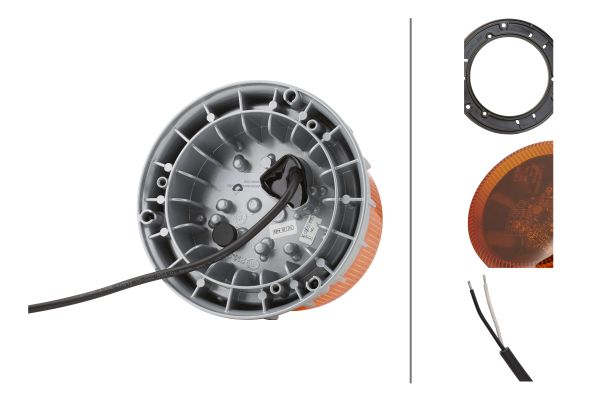 LED-Rotating Beacon - K-LED 1.2 - 12/24V - yellow (amber) - Image 5