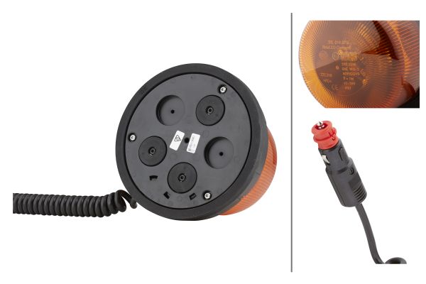 LED-Rotating Beacon - RotaLED Compact - 12/24V - yellow (amber) - Image 6