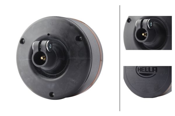 LED-Rotating Beacon - K-LED Rebelution - 12/24V - yellow (amber) - Image 6