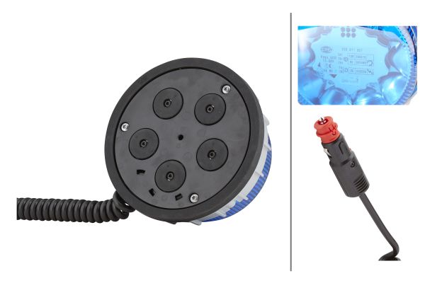 LED-Strobe-type Beacon - K-LED 2.0 M - 12/24V - Blue - Image 7