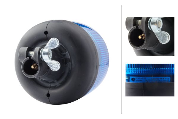 LED-Strobe-type Beacon - RotaLED - 12/24V - Blue - Image 7