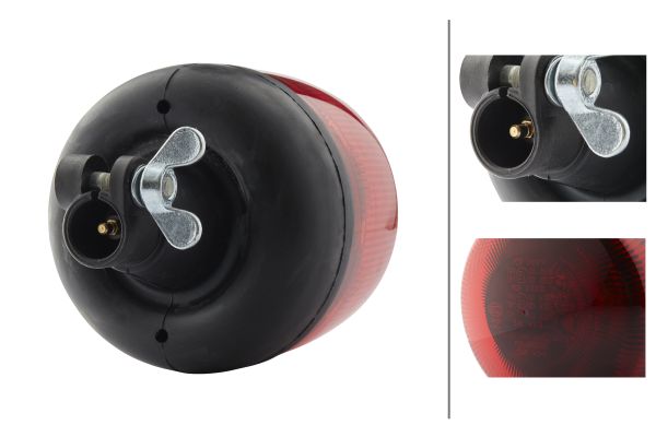 LED-Strobe-type Beacon - RotaLED - 12/24V - Red - Image 6