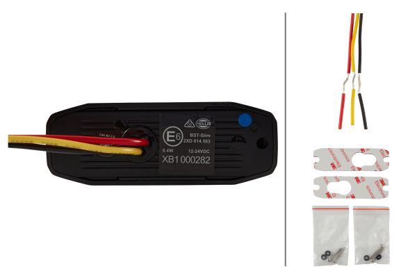 LED-Strobe-type Beacon - BST-Slim - 12/24V - Blue - Image 6