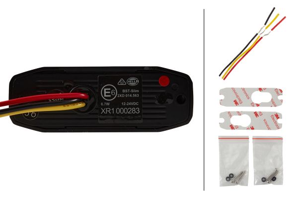 LED-Strobe-type Beacon - BST-Slim - 12/24V - Red - Image 6