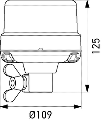 LED-Strobe-type Beacon - K-LED Nano Nano - 12/24V - yellow (amber) - Image 2