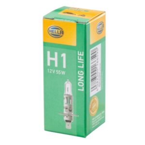 Halogen-Bulb - H1 - Long Life - 12V - 55W - Quantity: 1