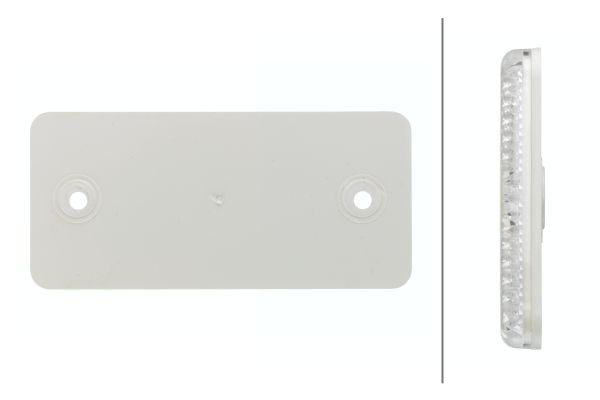 Reflector - Lens Colour: White - rectangular - Bolted/mounting - Image 5