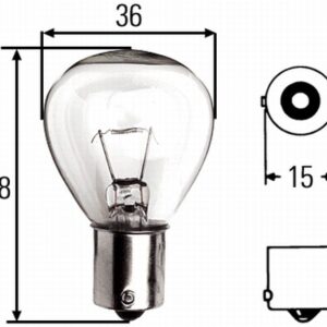 Halogen-Bulb - U - Heavy Duty - 24V - 45W - Quantity: 1