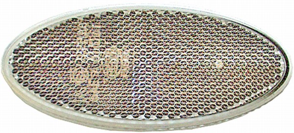Reflector - Lens Colour: White - oval - Glued/mounting - Image 2