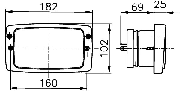 Halogen-Headlight - Modul 6213 - right/left - for e.g. Claas / Fendt - Image 8