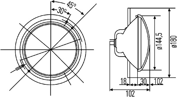 Halogen-Headlight - right/left - for e.g. DEUTZ-FAHR / Fendt - Image 7
