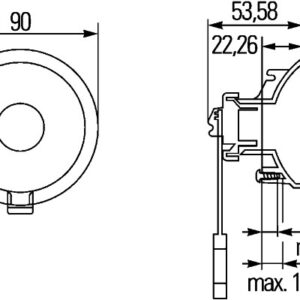 Rear Fog Light - Halogen - 24V