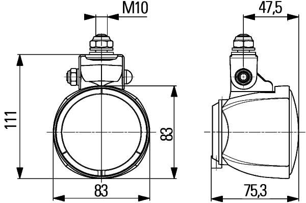 Halogen-Worklight - Modul 70 - 12/24V - Image 2