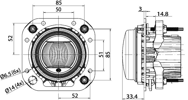 LED/DE-Spotlight - 90mm Performance L4060 - 12/24V - Image 6