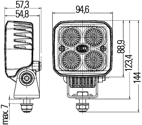 LED-Worklight - Q90 compact - 12/24V - Image 6
