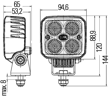 LED-Worklight - Q90 compact - 12/24V - Image 6