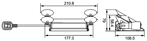 LED-Strobe-type Beacon - FWL-LED - 12V - Blue - Image 6