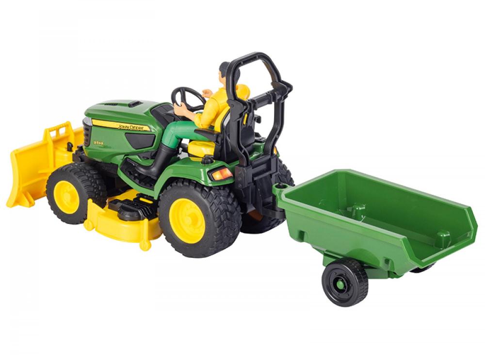 Bruder 09824 John Deere Lawn Tractor with Gardener - Image 2