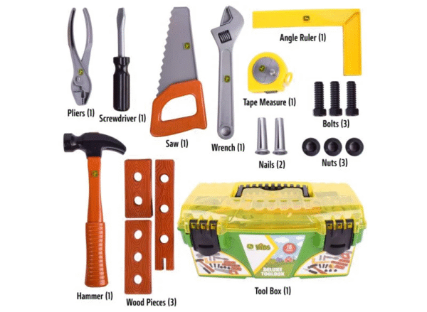 John Deere Deluxe Toy Tool Box (image 2)