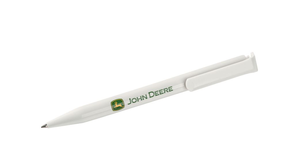 John Deere White Ball Pen