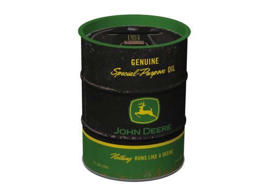 John Deere Money Box (Oil Barrel/ Black Logo) - Image 2