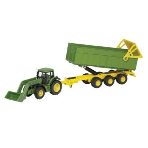 SIKU John Deere Tractor with Front loader & Trailer 1:87 Scale