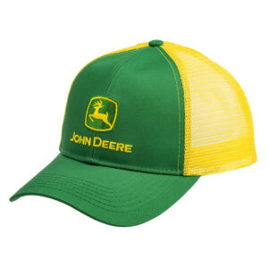 John Deere Black/Green Trucker Cap