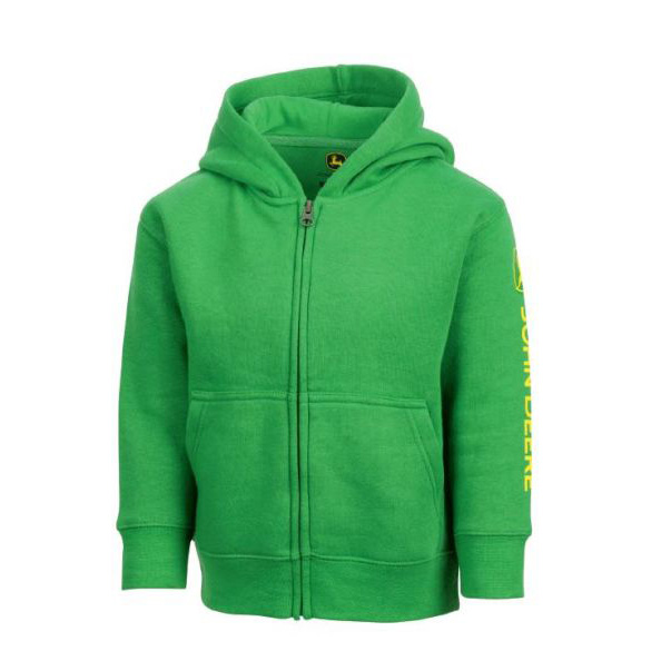 John Deere Green Toddler Zip Hoodie - Image 2