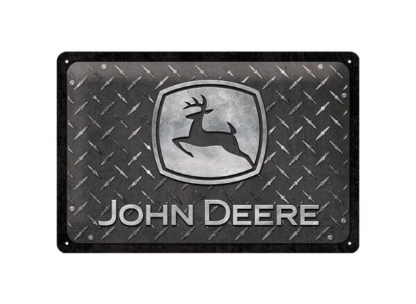 TIN SIGN "DIAMOND PLATE" 20CM X 30CM