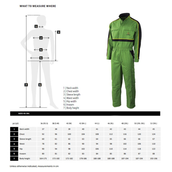 John Deere Adults Green Field Boilersuit (image 3)