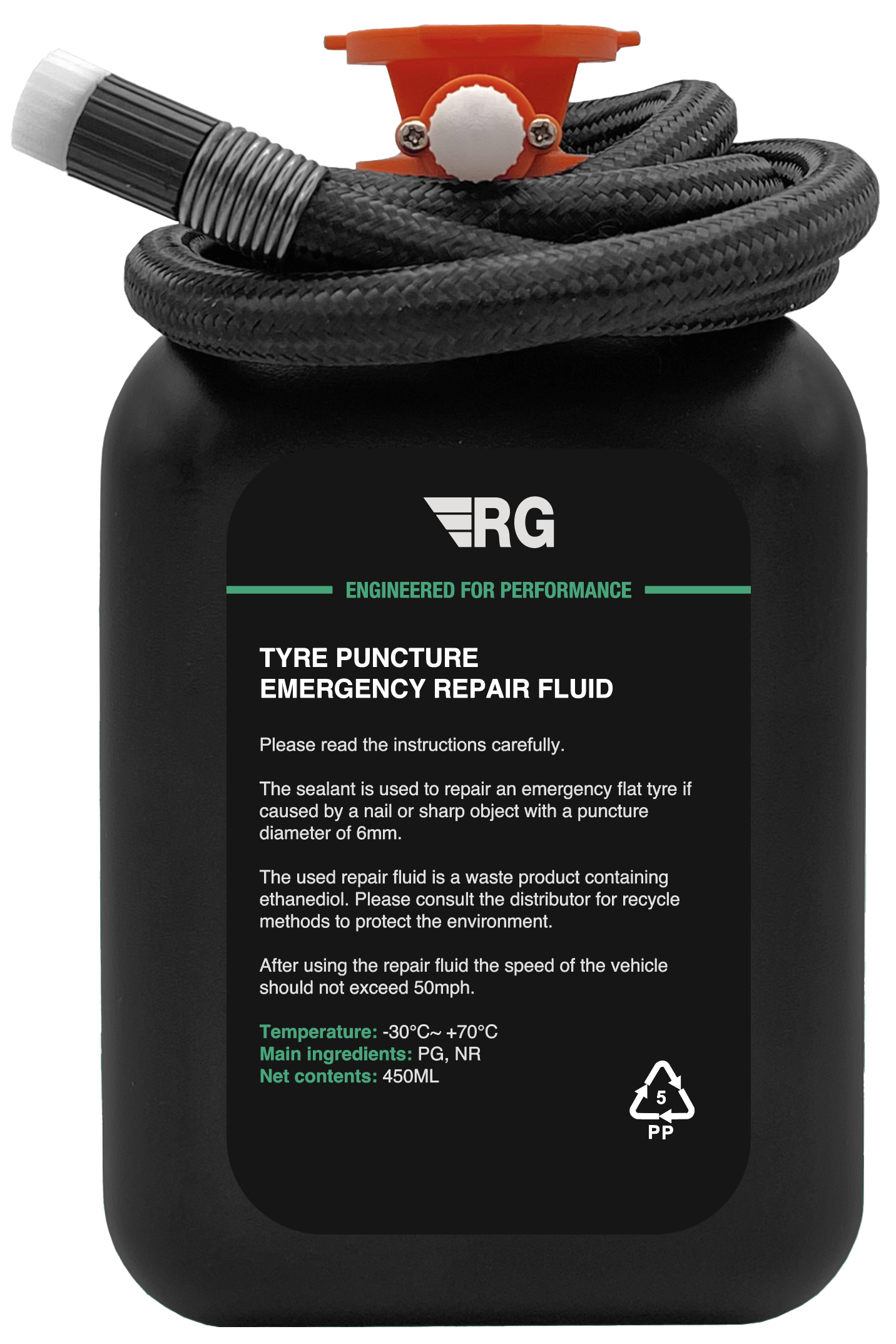 Tyre Repair Kit Compressor & Liquid - Image 2