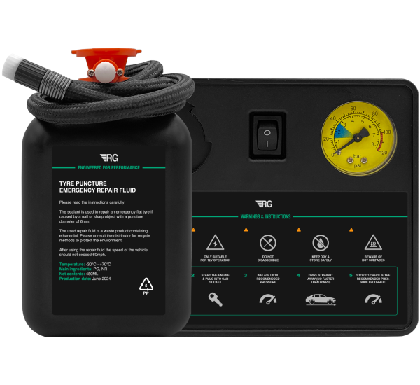 Tyre Repair Kit Compressor & Liquid