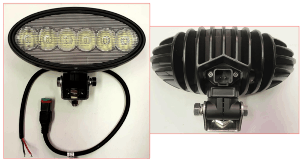 LED work light to fit John Deere 5M, 6M, 6R and 8R Series, replaces RE573609
